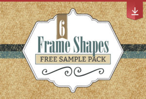 6 free frame shapes digital download